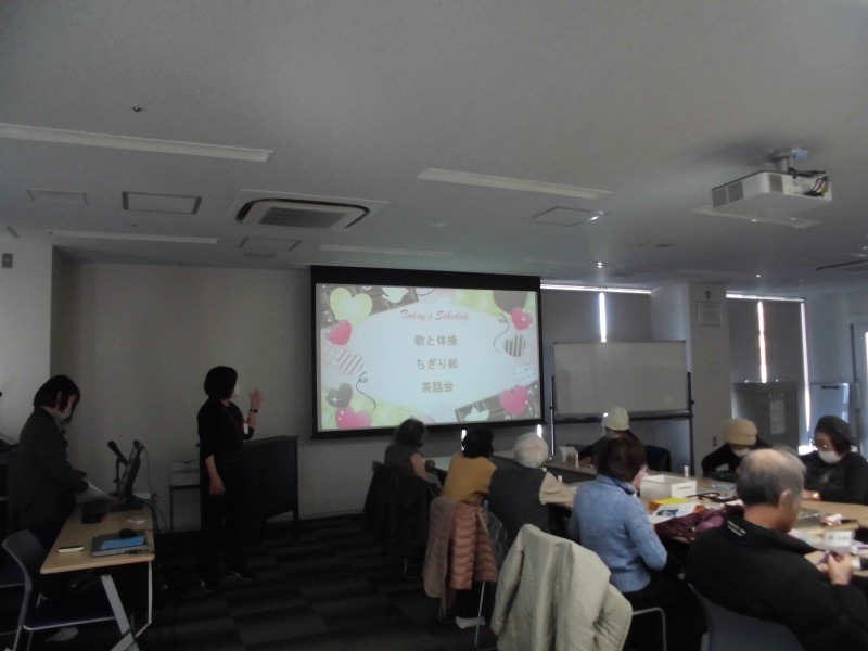 木村病院2月の認知症カフェ会場の様子