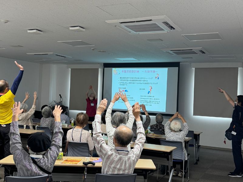 失禁体操をしている様子