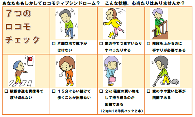7つのロコモチェック